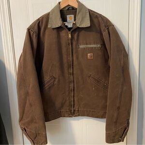 Brown Carhartt Jacket Mens Large